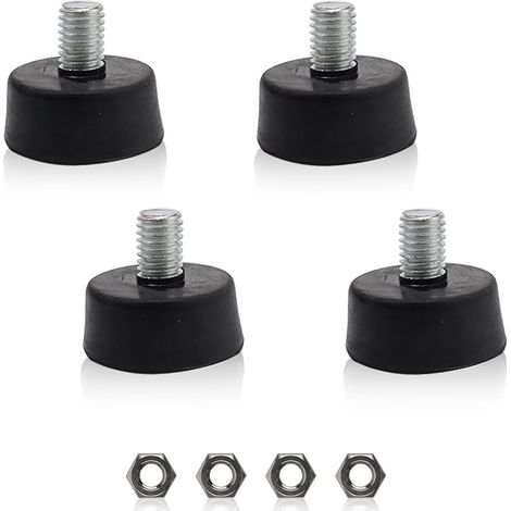 supports M10 x 35 mm, Silentblock, pieds caoutchouc régulateurs meubles, machines, équipements