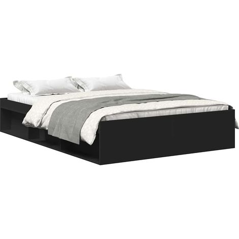 Maison Exclusive - Bettgestell Schwarz 140x200 cm