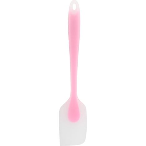 Spatule en Silicone Rose Translucide, Résistante à la Chaleur, Outil de Cuisine et Pâtisserie Portable (1/5)
