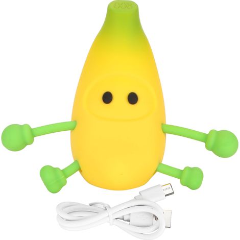 Ortviai Veilleuse LED en Silicone Forme de Banane – 3 Niveaux de Luminosité, Rechargeable USB-C, Batterie Intégrée 500 mAh (1/5)