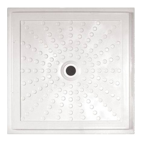 Piatto doccia per disabili 80 x 80 cm filo pavimento IDRAL 15200 Bianco (1/4)
