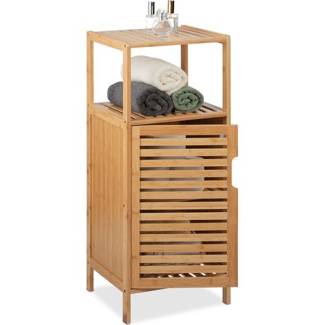Mueble de baño delgado fabricado en bambú (1/5)