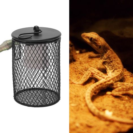 Pare-chaleur Reptile avec Crochet 11x7x7cm Noir - E27 sans Ampoule 110V (1/5)