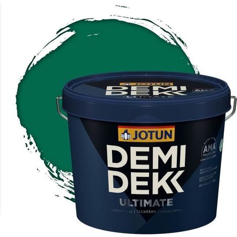 Peinture Bois - DEMI DEKK ULTIMATE - Lasure Opaque Satinée - RAL 6016 - 3L (1/2)