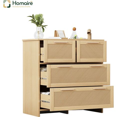 Flur- Garderobenschrank natur aus MDF 80 x 38 x 80 cm HOMAIRE (1/5)