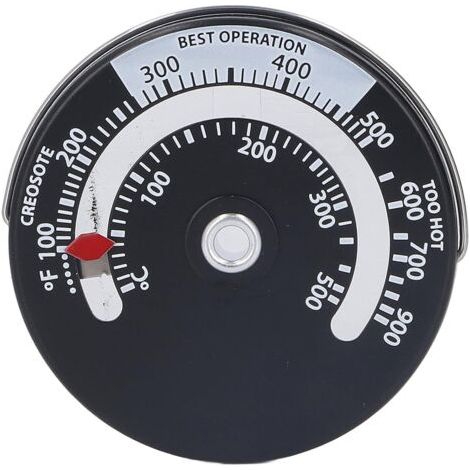ThermomèTre MagnéTique pour Poêle 0-500℃ Cadran Jauge de ThermomèTre de Haute PréCision Compteur de TempéRature du Four pour Cheminée Poêles à Bois (1/5)