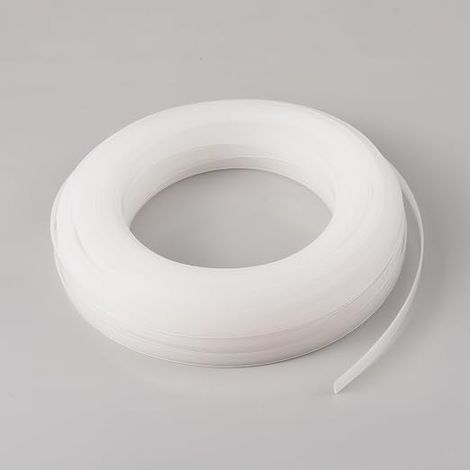 12mm Bande rembourrage 50m Bandes de clous en plastique blanc Garniture de vinyle de bateau Bandes rembourrage Bande flexibles Tissu pour réparation bateau meubles canapé chaise