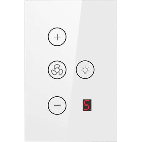 Tuya WLAN-Lüfter-Lichtschalter mit Touchpanel zur Geschwindigkeitsregulierung