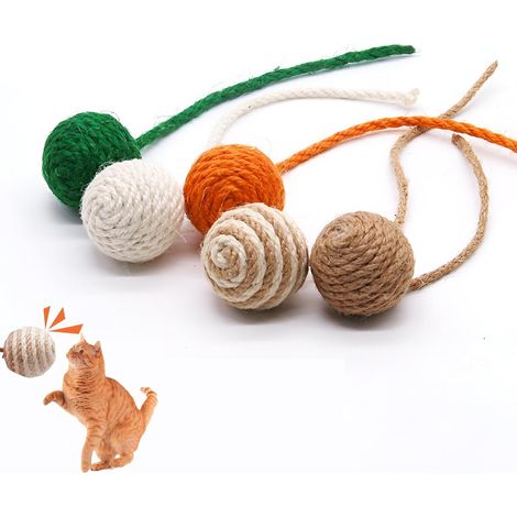 Balle Chat, 5 Pcs Balles Interactive pour Chat Pet Smart Rolling Ball Jouet Interactif pour Chiens Cat Play Exercise and Training (1/5)