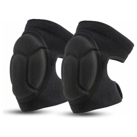 1 paire de genouillères de jardinage multifonctionnelles, genouillères de jardinage protectrices, genouillères antidérapantes, antichoc, - Noir L [A+++] (1/5)