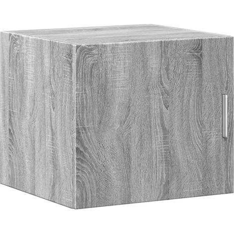 Armadio da parete sospeso salvaspazio portaoggetti soggiorno 45 x 42,5 x 40 cm in legno multistrato grigio 020049491