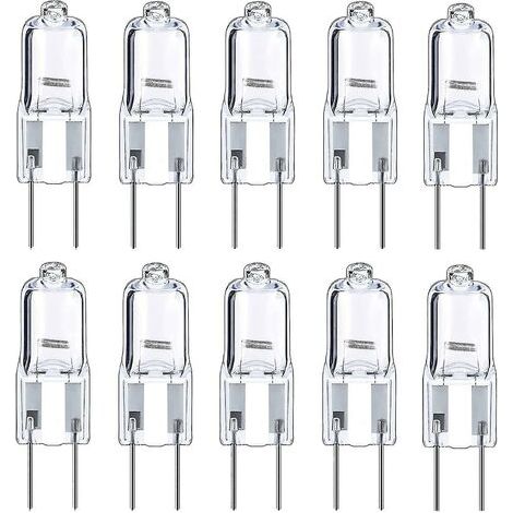 Ampoules Halogènes G4 Ampoule 12v 10w, Blanc Chaud, Paquet De 10 (1/4)