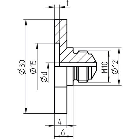 Gesipa pièce de rechange embout de charnière PG 17/32