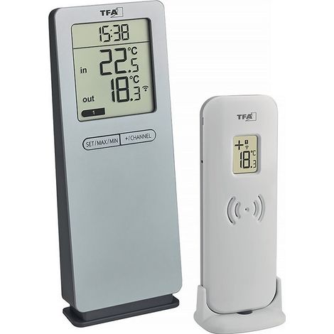 Thermomètre à transmission radio LOGOneo plage de mesure int. jusqu'à +50 deTaille C