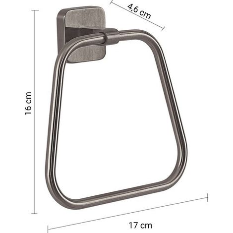 Handtuchhalter Tonga gun metal 17 x 4,6 x 16 cm (1/2)