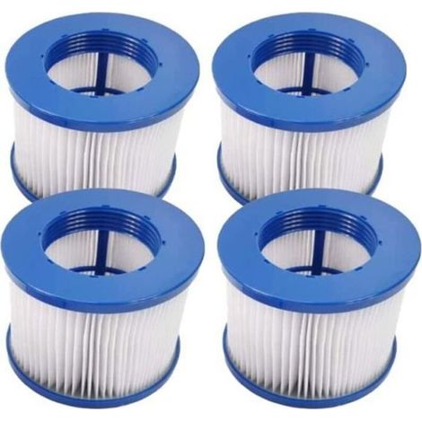 Cartouche de filtre de piscine – Lot de 4 – 75 x 100 mm – Cylindrique – Filtration fine pour spa – Barbaydos