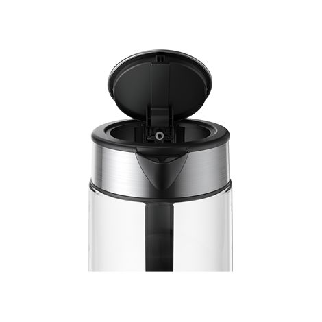 Xiaomi  Bouilloire électrique en verre (norme UE)  Électrique  2200 W  1,7 L  Verre  Base pivotante à 360°  Noir/Acier inoxydable (1/5)