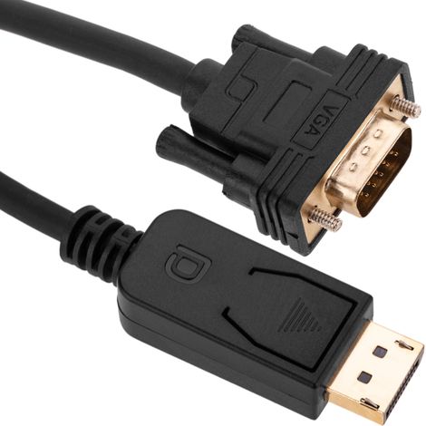 BeMatik - Cable DisplayPort male vers VGA male 1 m (1/5)