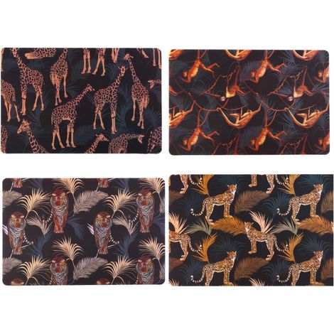 Set de Table Vinyle Motif Jungle - Set de 12 (1/3)