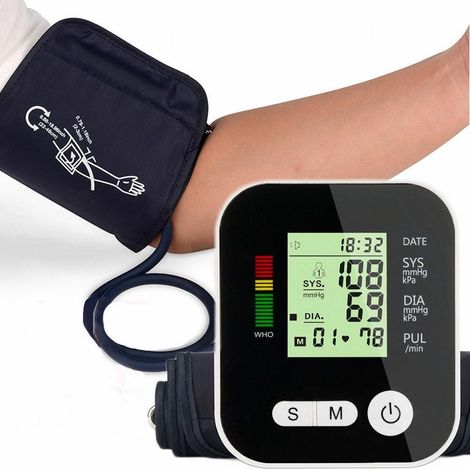 BM 58 Tensiomètre à bras avec interface USB, deux mémoires utilisateur de 60 mesures, avec détection d'arythmie et indicateur de risque, pour circonférences de bras de 22 à 30 cm (1/5)