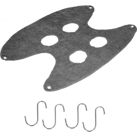 Harnais de toilettage chien hamac porte-bébé pour bain, lavage, coupe des ongles, gris, M (1/5)