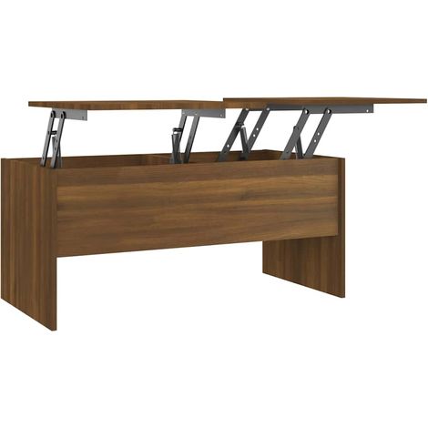 Maison Exclusive - Tavolino Rovere Marrone 102x50,5x46,5 cm Legno Multistrato (1/5)