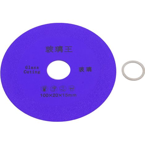Disque de coupe diamanté 4 pouces pour carrelage, verre et céramique, meulage efficace et précis.