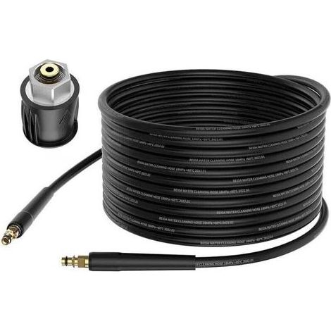 pair Tuyau Haute Pression 10 m Flexible Nettoyeur Kärcher K2 K3 K4 K5 K6 K7 Connecteur Rapide (1/4)