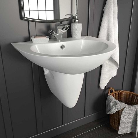 vidaXL Waschbecken Weiß 52 x 45 x 49 cm Glasierte Keramik (1/5)
