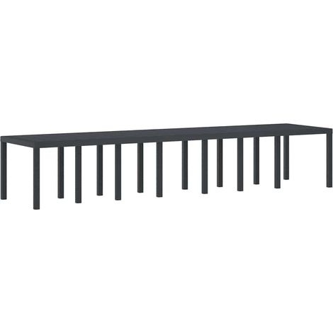 Tavolo da Giardino Antracite 400 x 100 x 73 cm polyrattan vidaXL
