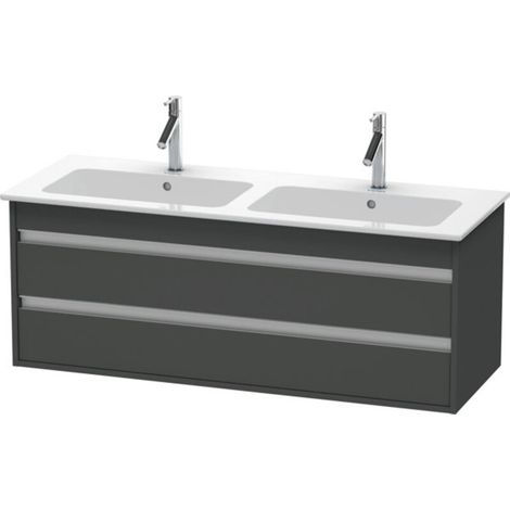 Mueble bajo lavabo KETHO 480x1270x475mm grafito mate (1/2)