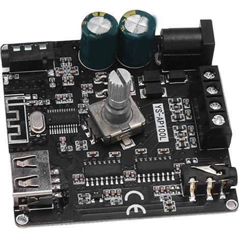 Module amplificateur de puissance numérique stéréo Bluetooth à deux canaux, contrôlable par application, pour la maison (1/5)