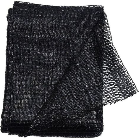 Rete ombreggiante nera resistente ai raggi UV, 2 x 3 m (6,5 x 10 piedi)