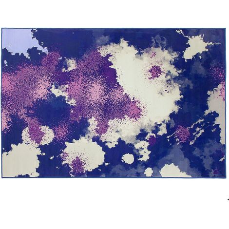 Alfombra multicolor 160 x 230 cm patrón abstracto pintura derramada salón dormitorio Kadirli