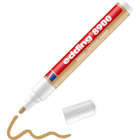 Edding - Marqueur pour meuble E8900 chêne clair - pour retoucher et masquer les rayures sur les placages et bois massifs - 1 pc(s)