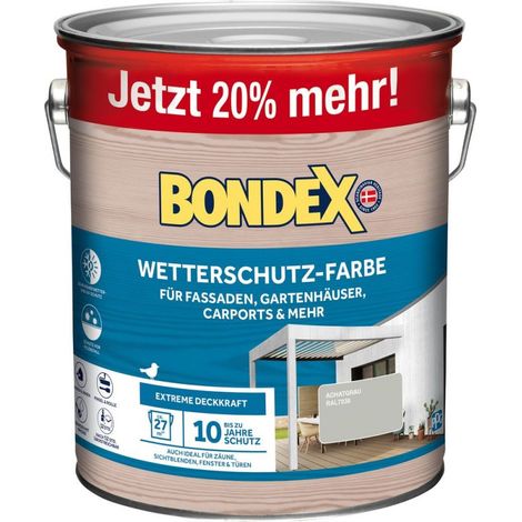 Bondex Wetterschutzfarbe achatgrau 3 L (1/3)
