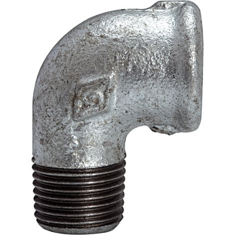Riegler Winkel 92, 90°, IG/AG, Rp/R 1/2, schwarzer Temperguss feuerverz. (1/3)