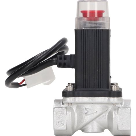 Détecteur de fuite de gaz avec vanne automatique ZN-AZ-DCF15, kit alarme sans pile, AC90-240V, norme CE, pour tuyau de gaz domestique (1/5)
