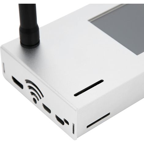 Einzel-Repeater v1.7 + 3,2-Zoll-Display mit silbernem Metallgehäuse (1/5)