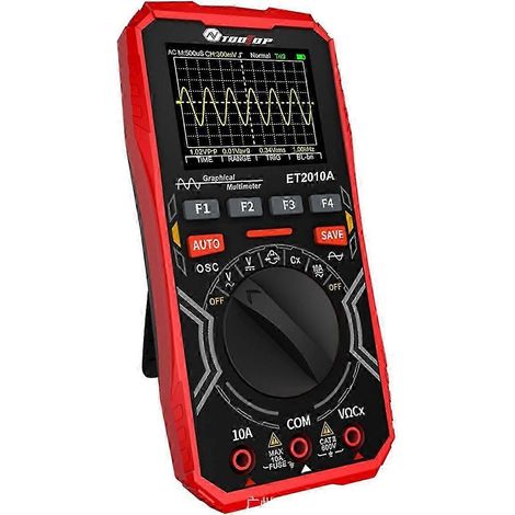 Multimètre oscilloscope numérique ET2010A 1 MHz 2,5 MSps, oscilloscope automatique, multimètre graphique AC/DC 600 V - Bonne qualité (1/5)