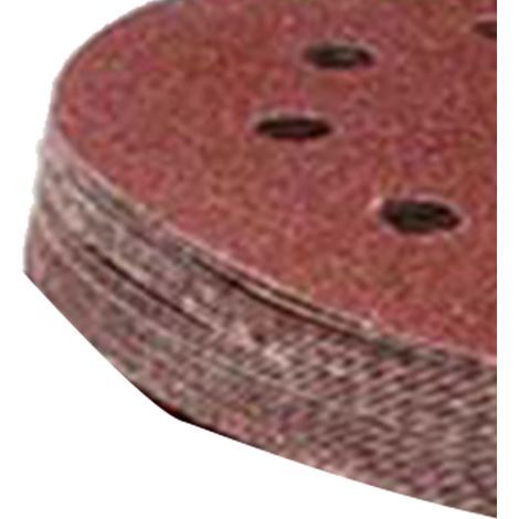75 pièces disques de ponçage 5 pouces 8 trous 1 mm épaisseur grains 120 240 400 800 1000 pour dérouillage décapage peinture ébarbage (1/5)