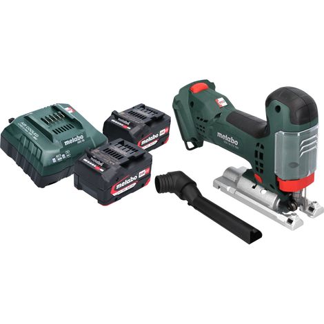 Scie sauteuse sans fil Metabo STA 18 LTX 100 18 V 100 mm Brushless + 2 batteries 4,0 Ah + chargeur