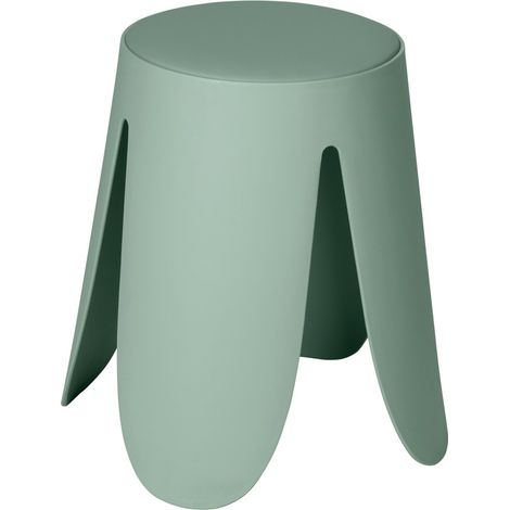 Sgabello per il bagno verde pistacchio con seduta imbottita e piedini antiscivolo Flores (1/4)
