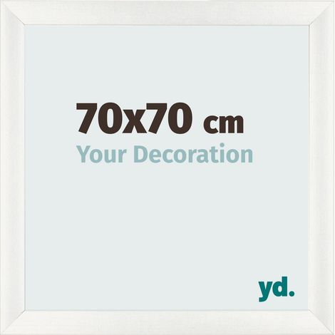 yd. - Cadre photo 70x70 - Blanc Patine - MDF - Pisa (1/5)