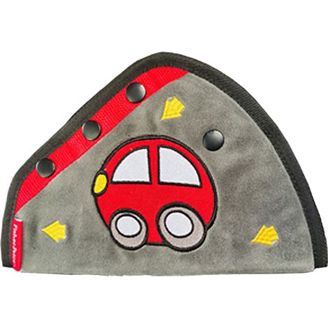 Regolatore per cintura di sicurezza per bambini, cuscino per cintura di sicurezza auto, carino, morbido, fascia spessa, limitatori triangolari rossi