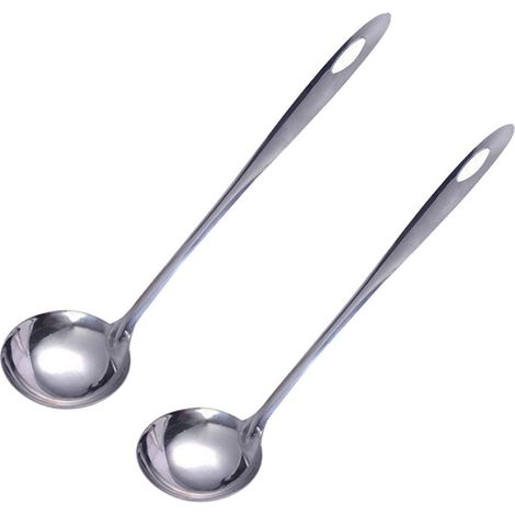 Écumoire En Acier Inoxydable - Manche Long Ergonomique - Résistante À La Chaleur Et Rouille - Pour Cuisine Et Soupe - 1 Pièce (1/5)