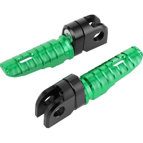 Paar vordere Fußrasten aus Aluminiumlegierung für Kawasaki Ninja Z125 PRO Z250/SL Z400 Z900, grün (1/5)