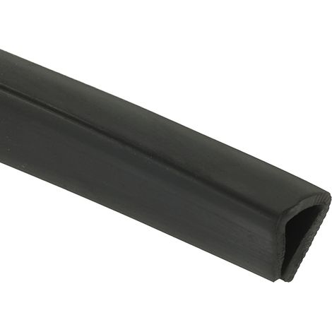 8mm Boudin En Caoutchouc Protection De Bord Flexible En U Noir (1/5)