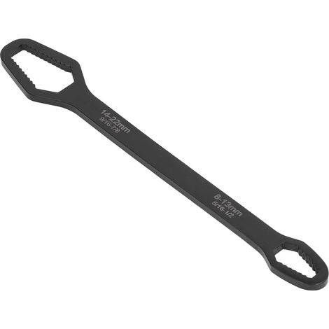 Mehrzweck-Doppelmaulschlüssel 8–22 mm, selbstsichernd, schwarz, Kfz-Reparaturwerkzeug (1/5)