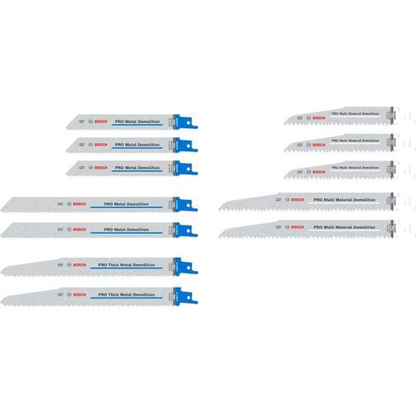 Kit seghetti Bosch PRO 12 lame 320 mm bimetalliche